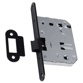 Межкомнатный замок пластик RENZ Magn AB ( черный )